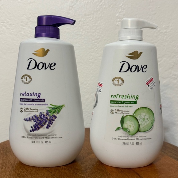 2 Pack - Dove Beauty Refreshing & Relaxing Body Wash Pump - 30.6 fl oz - Picture 2 of 5